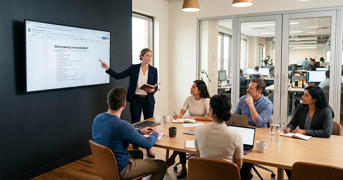 Three filters for deciding which training to standardize first